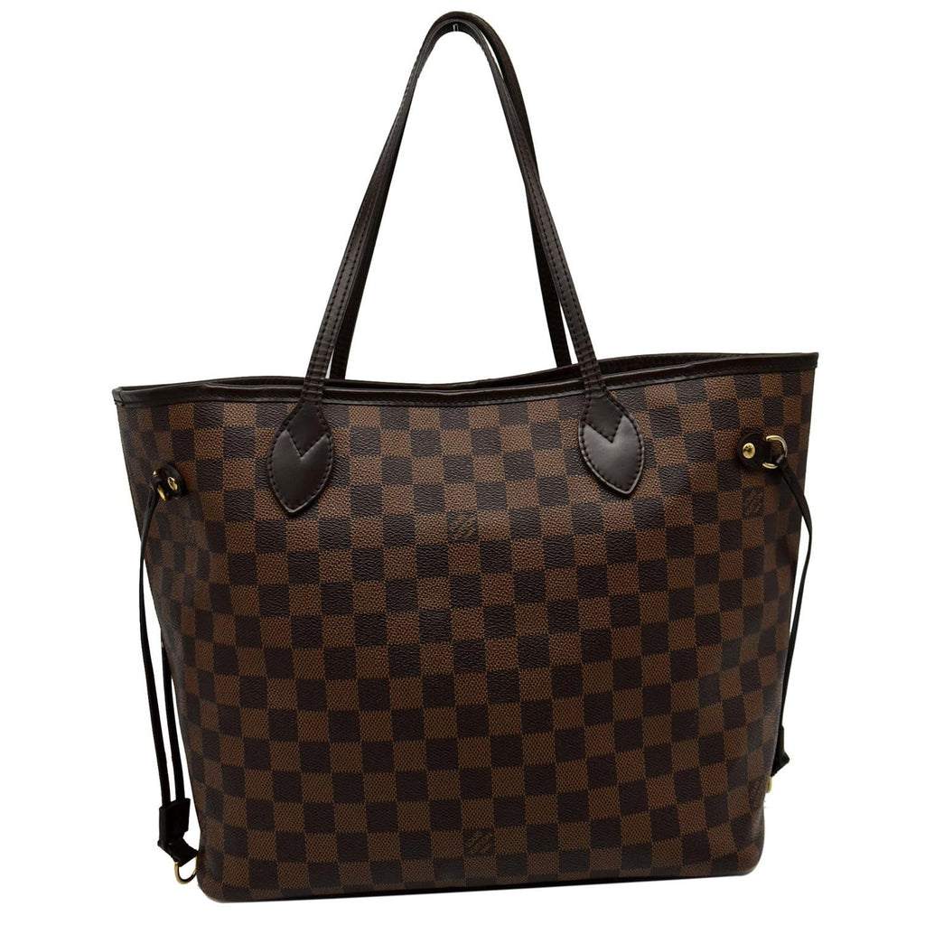 LOUIS VUITTON  Neverfull MM Damier Ebene Tote Bag Brown