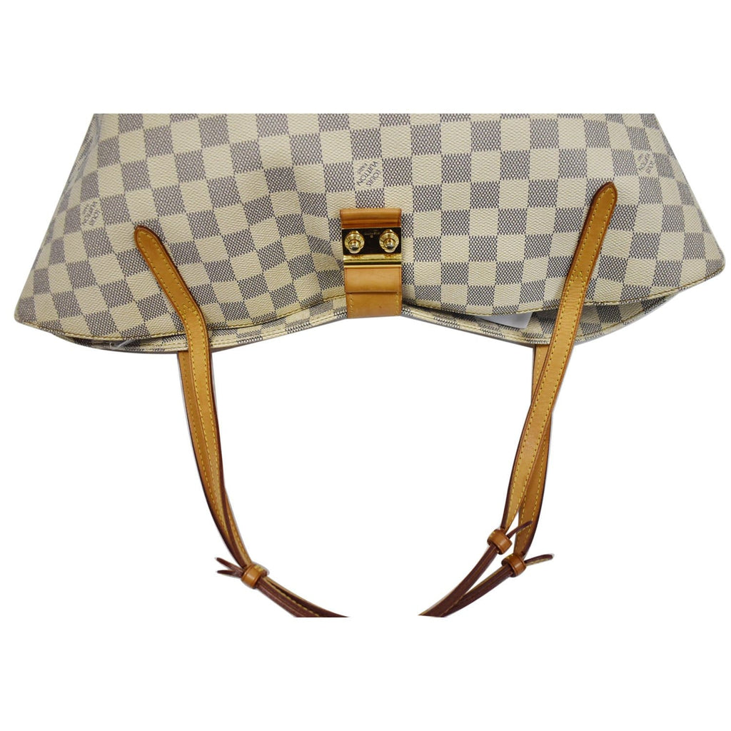 LOUIS VUITTON Salina PM Damier Azur Shoulder Bag White