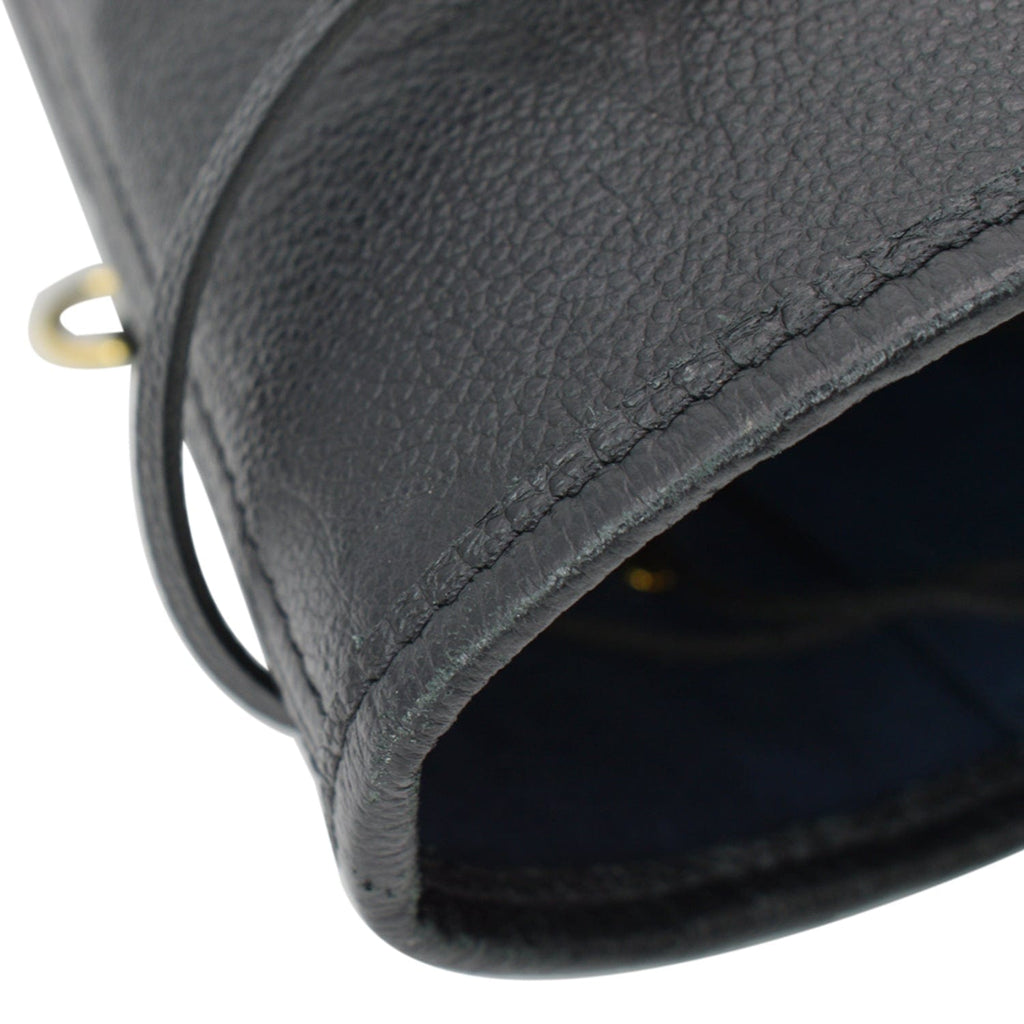 LOUIS VUITTON Neverfull MM Monogram Empreinte Tote Bag Black