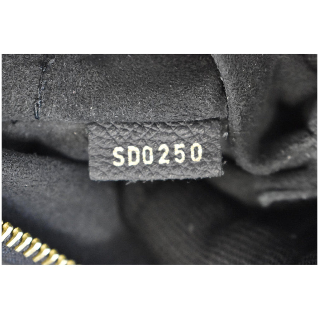 LOUIS VUITTON Surene MM Empreinte Leather Shoulder Bag Black