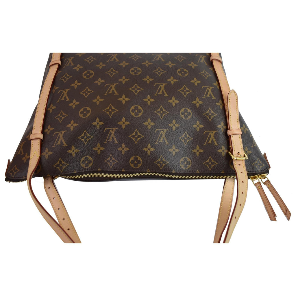 LOUIS VUITTON Tuileries Monogram Canvas Shoulder Bag Brown