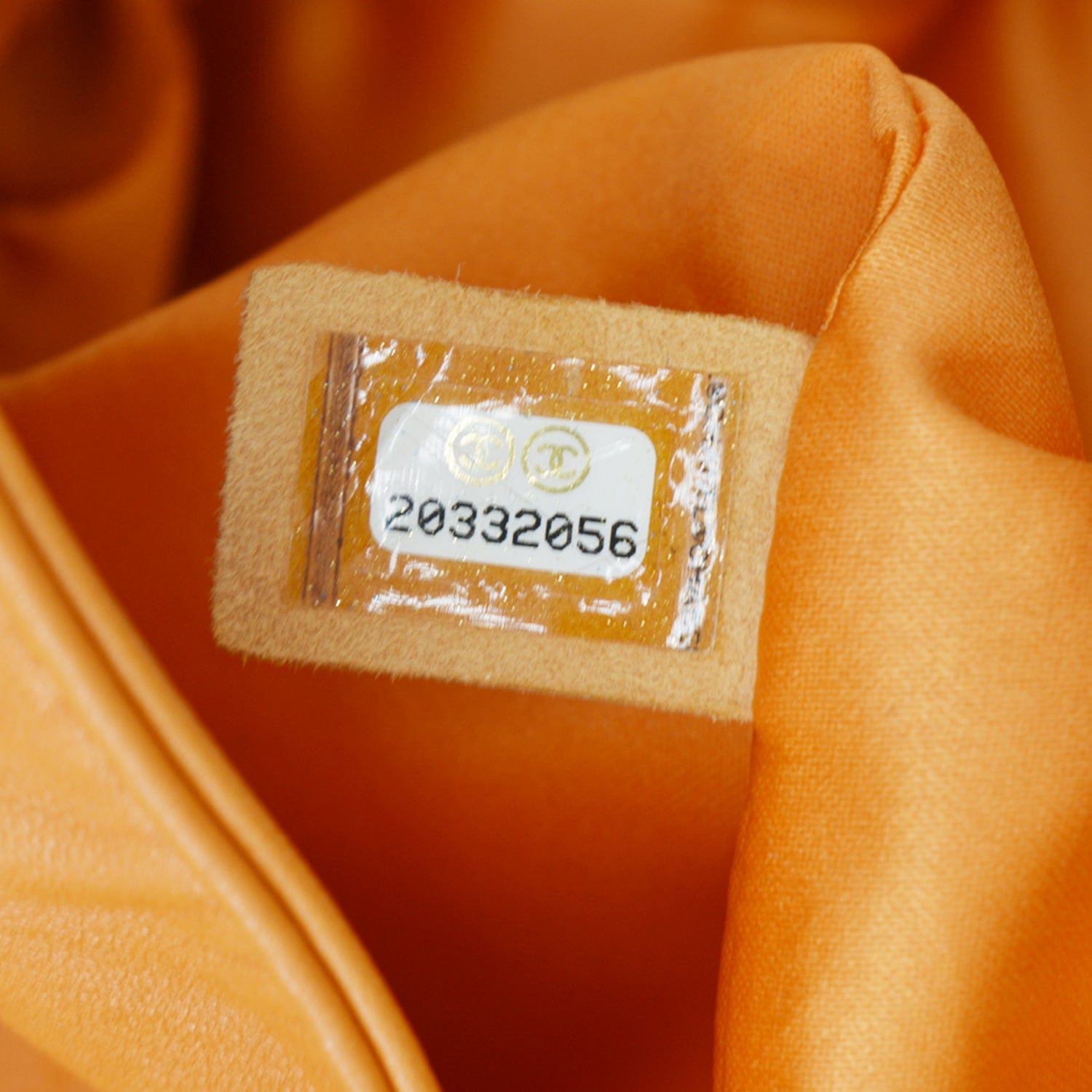 CHANEL Classic Flap Drawstring Quilted Lambskin Leather Shopper Shoulder Bag Orange - Hot Deals