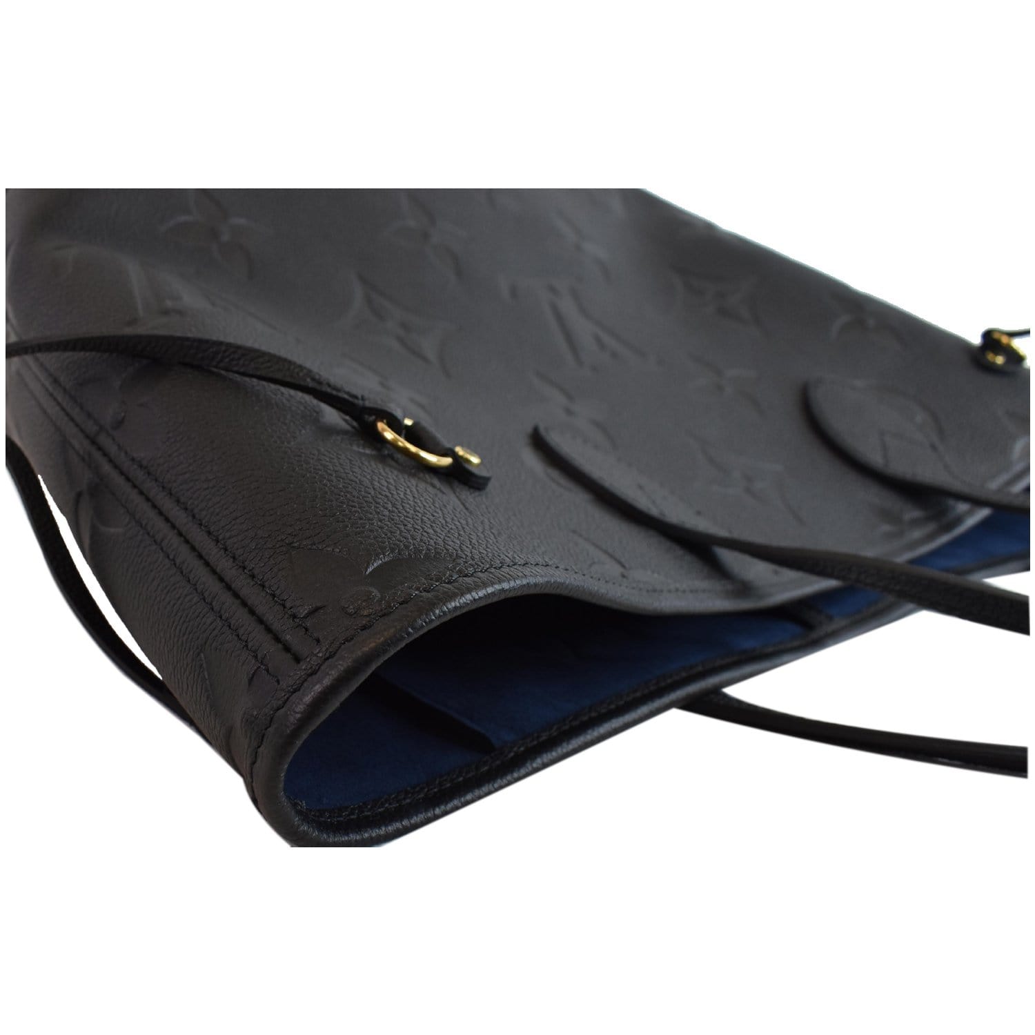 LOUIS VUITTON Neverfull MM Monogram Empreinte Tote Bag Black