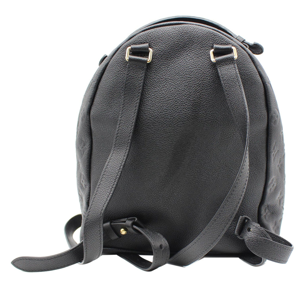 LOUIS VUITTON Sorbonne Monogram Empreinte Leather Backpack Black