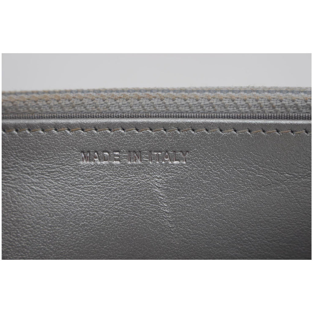 CHANEL Trendy CC Quilted Leather Wallet on Chain Crossbody Bag Silver
