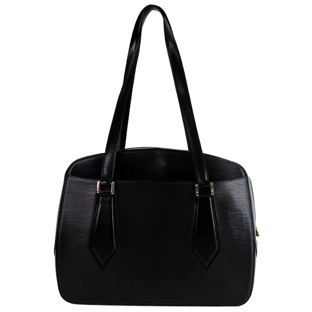 LOUIS VUITTON Voltaire Black Epi Leather Shoulder Bag Black