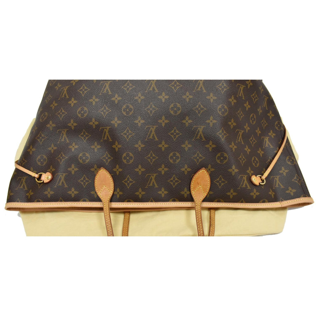 LOUIS VUITTON Neverfull GM Monogram Canvas Tote Shoulder Bag Brown