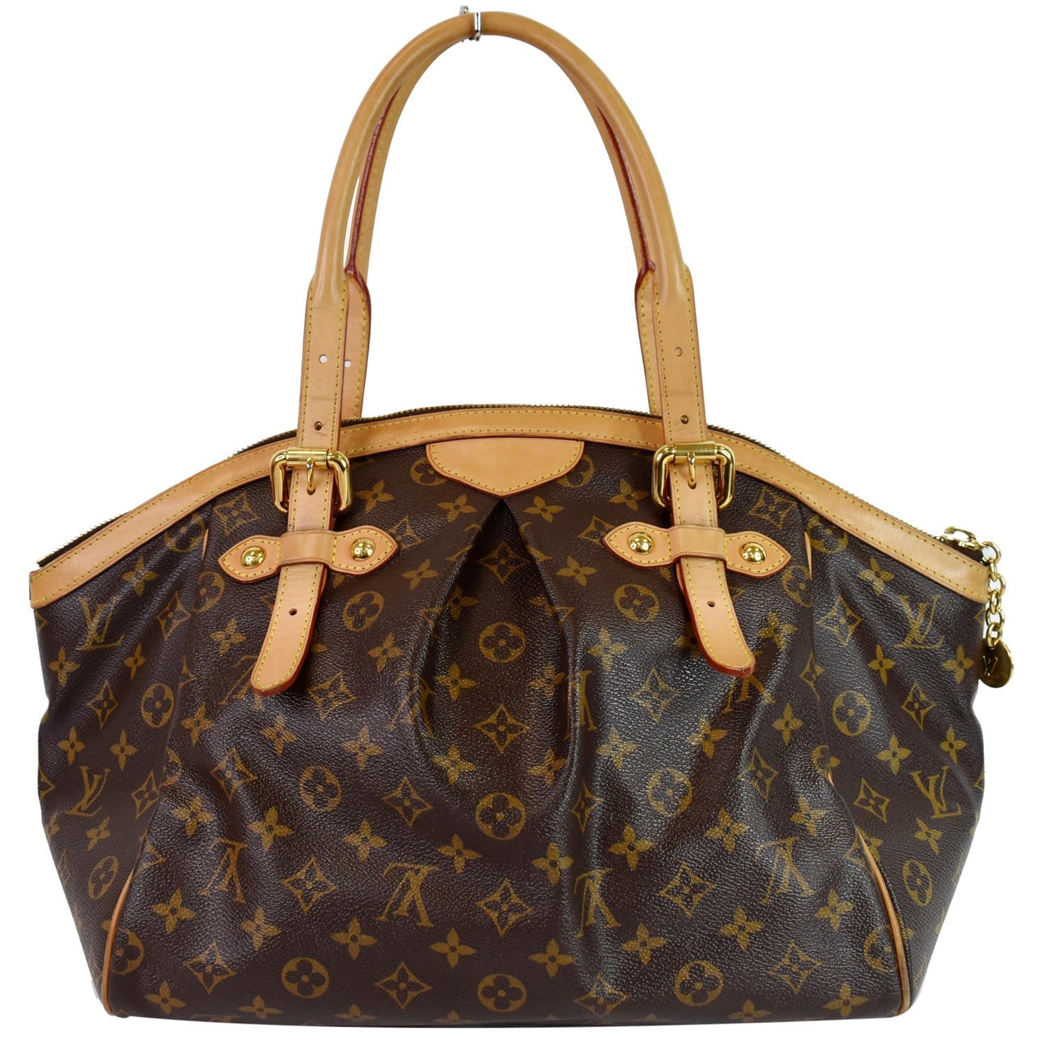 LOUIS VUITTON Tivoli GM Monogram Canvas Shoulder Bag Brown