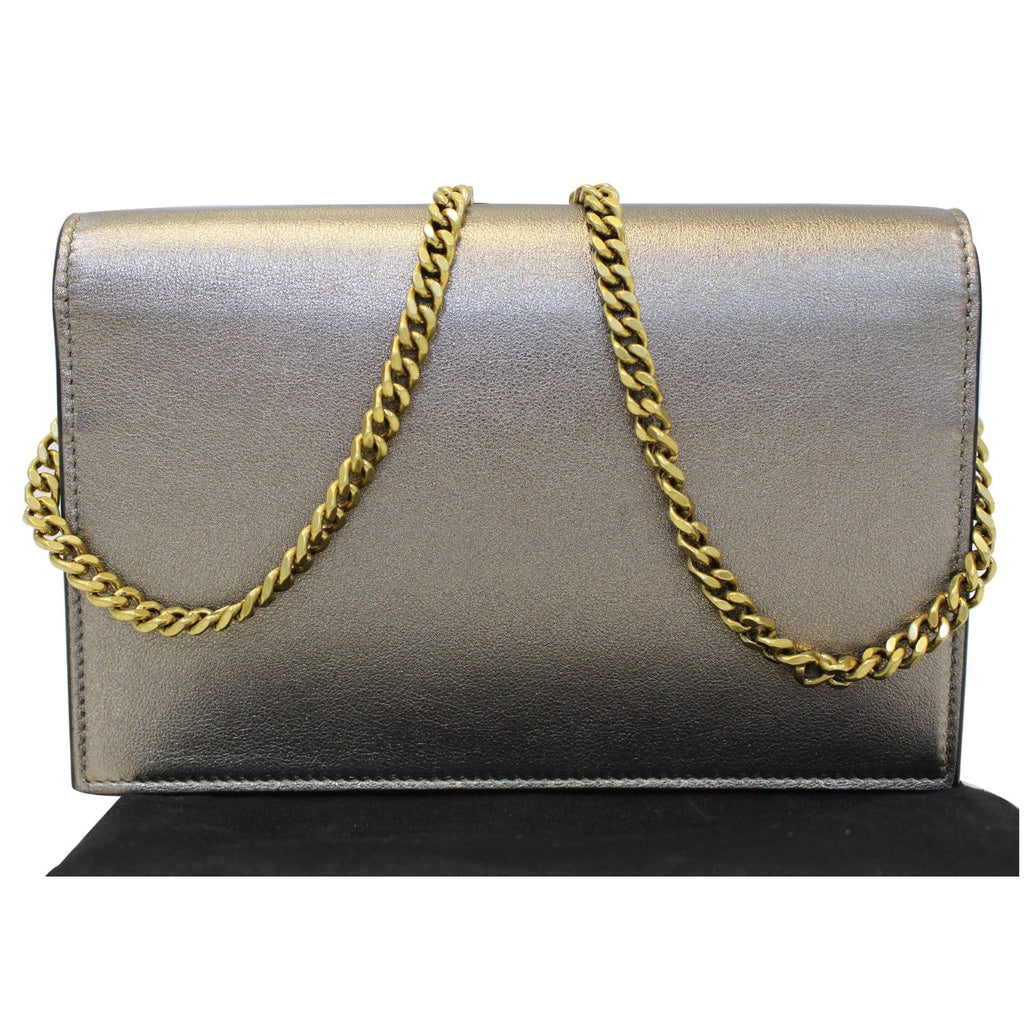 YVES SAINT LAURENT Small Kate Tassel Leather Shoulder Crossbody Bag Gold