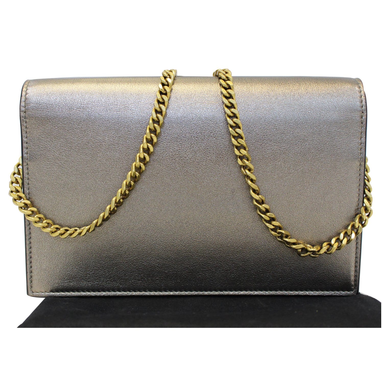 YVES SAINT LAURENT Small Kate Tassel Leather Shoulder Crossbody Bag Gold