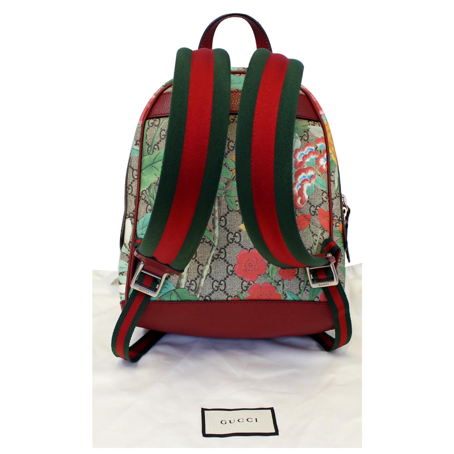 GUCCI GG Supreme Monogram Tian Animal Print Backpack 427042