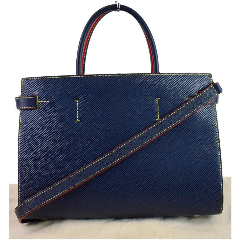 LOUIS VUITTON Twist Epi Leather 2Way Tote Bag Indigo