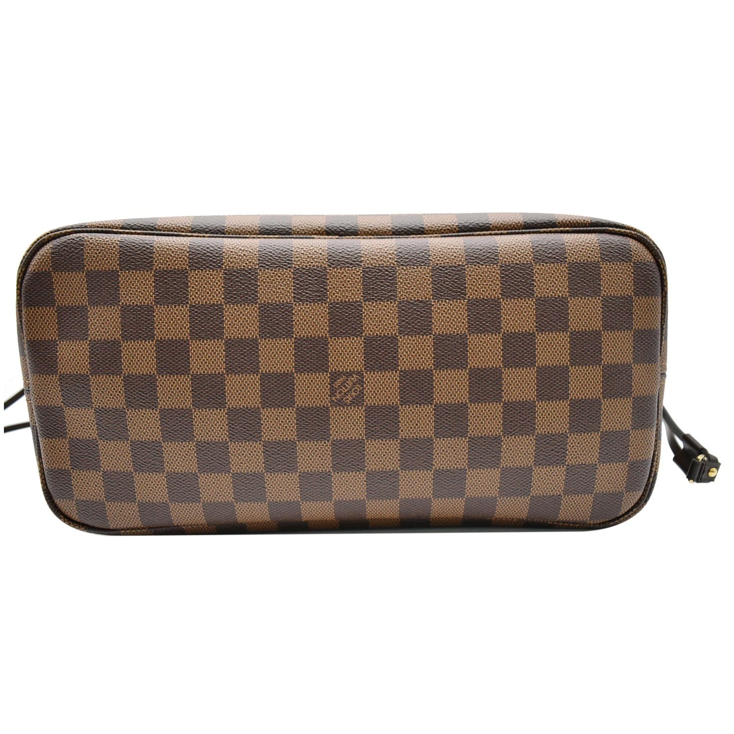 LOUIS VUITTON Neverfull MM Damier Ebene Tote Bag Brown