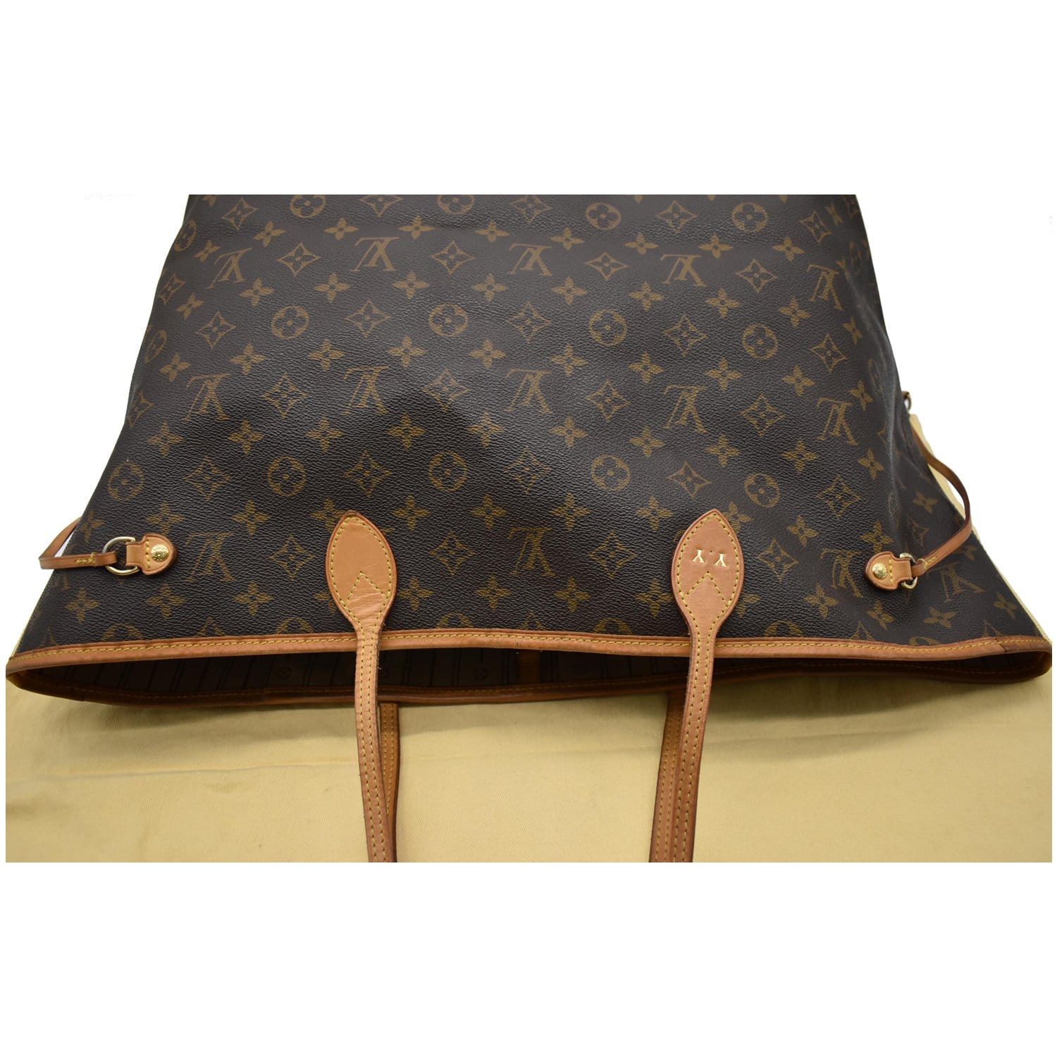 LOUIS VUITTON Neverfull GM Monogram Canvas Tote Bag Brown