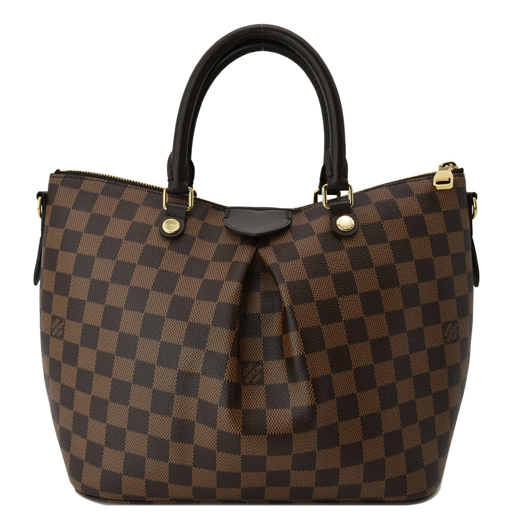 LOUIS VUITTON Siena MM Damier Ebene Shoulder Bag Brown