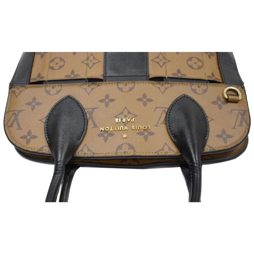 LOUIS VUITTON Tressage Reverse Monogram Tote Bag Brown