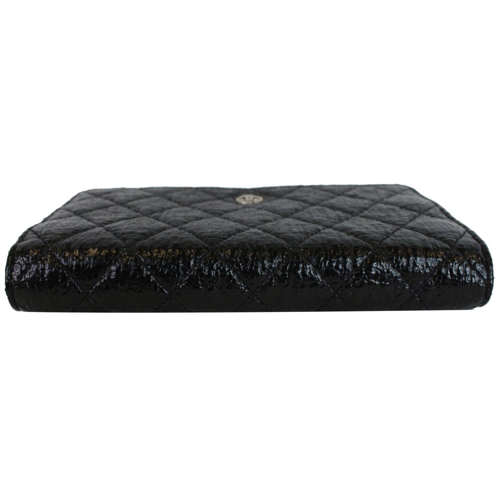 CHANEL CC Aged Lambskin Wallet on Chain WOC Crossbody Bag Black