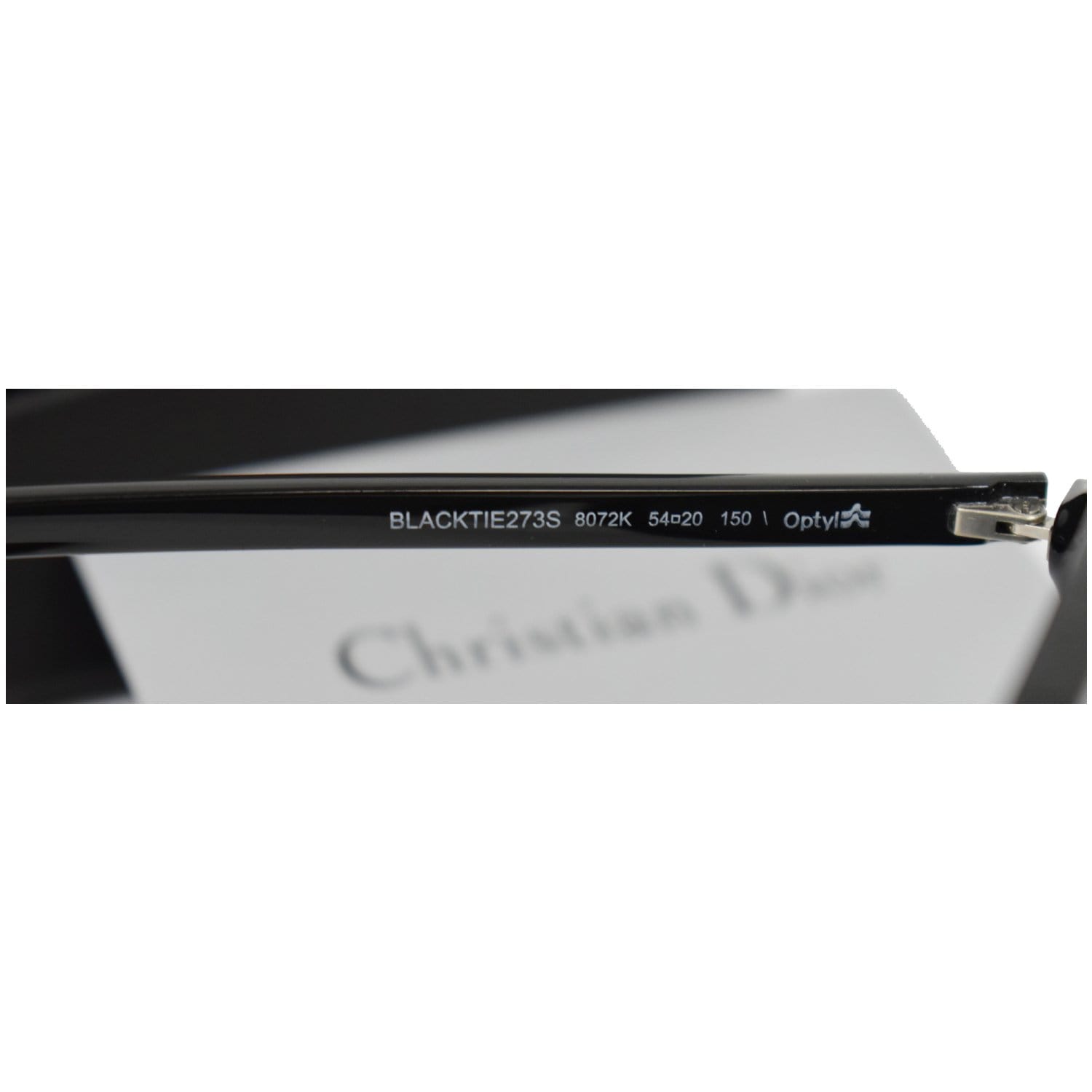 CHRISTIAN DIOR Homme BLACK273S-0807-2K Black Sunglasses Grey Lens
