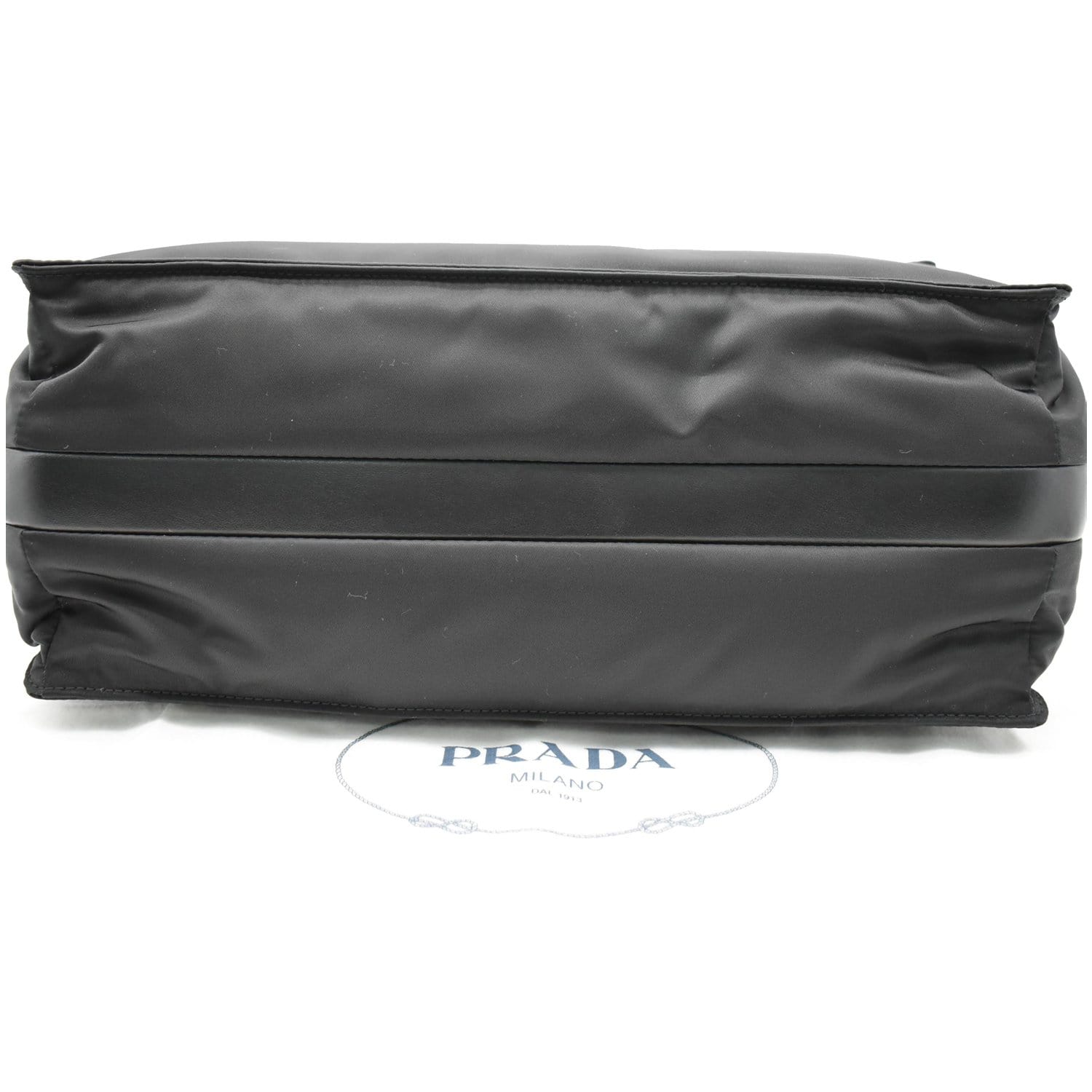 PRADA Large Padded Re-Nylon Shoulder Bag Black