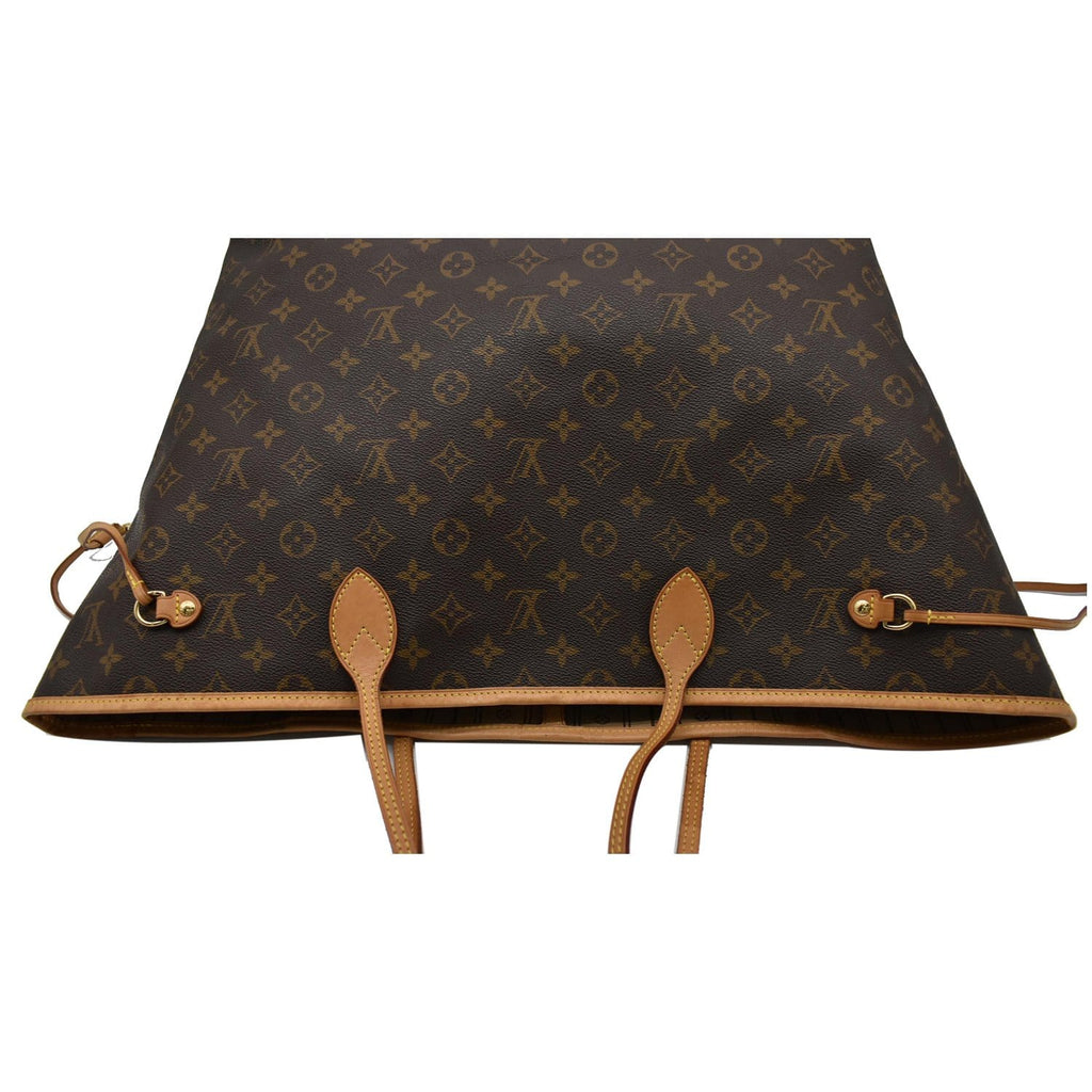 LOUIS VUITTON Neverfull GM Monogram Canvas Tote Bag Brown