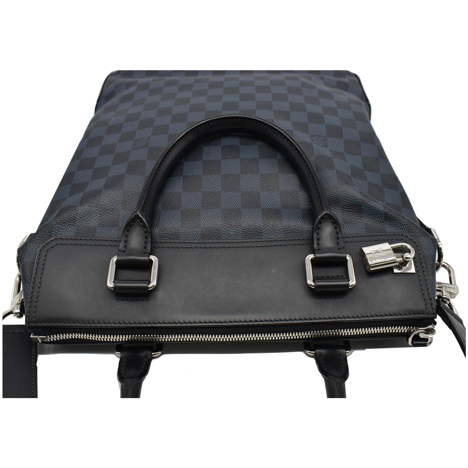 LOUIS VUITTON Greenwich Damier Cobalt Tote Bag Black