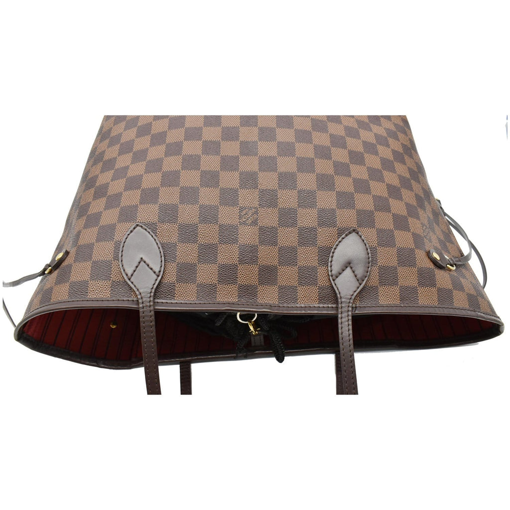 LOUIS VUITTON  Neverfull MM Damier Ebene Tote Bag Brown