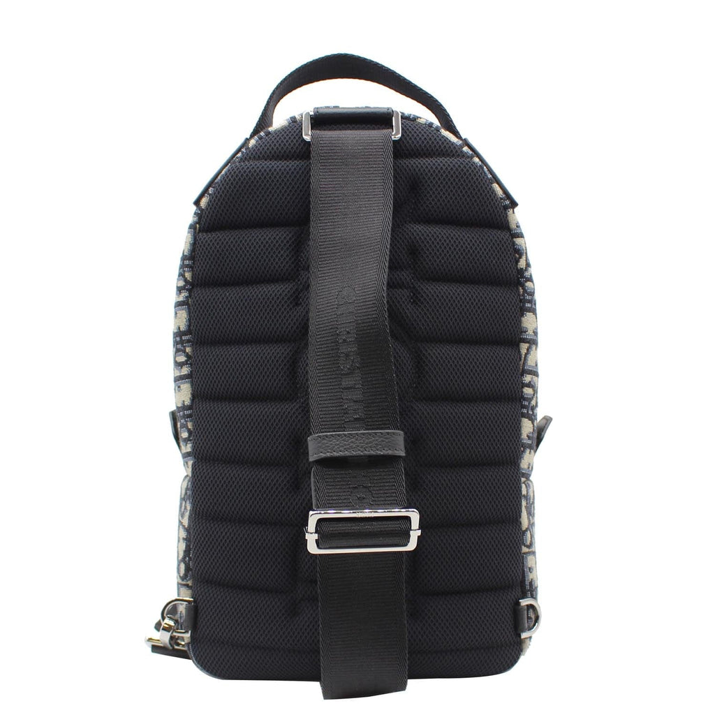 CHRISTIAN DIOR Minin Rider Oblique Jacquard Backpack Beige