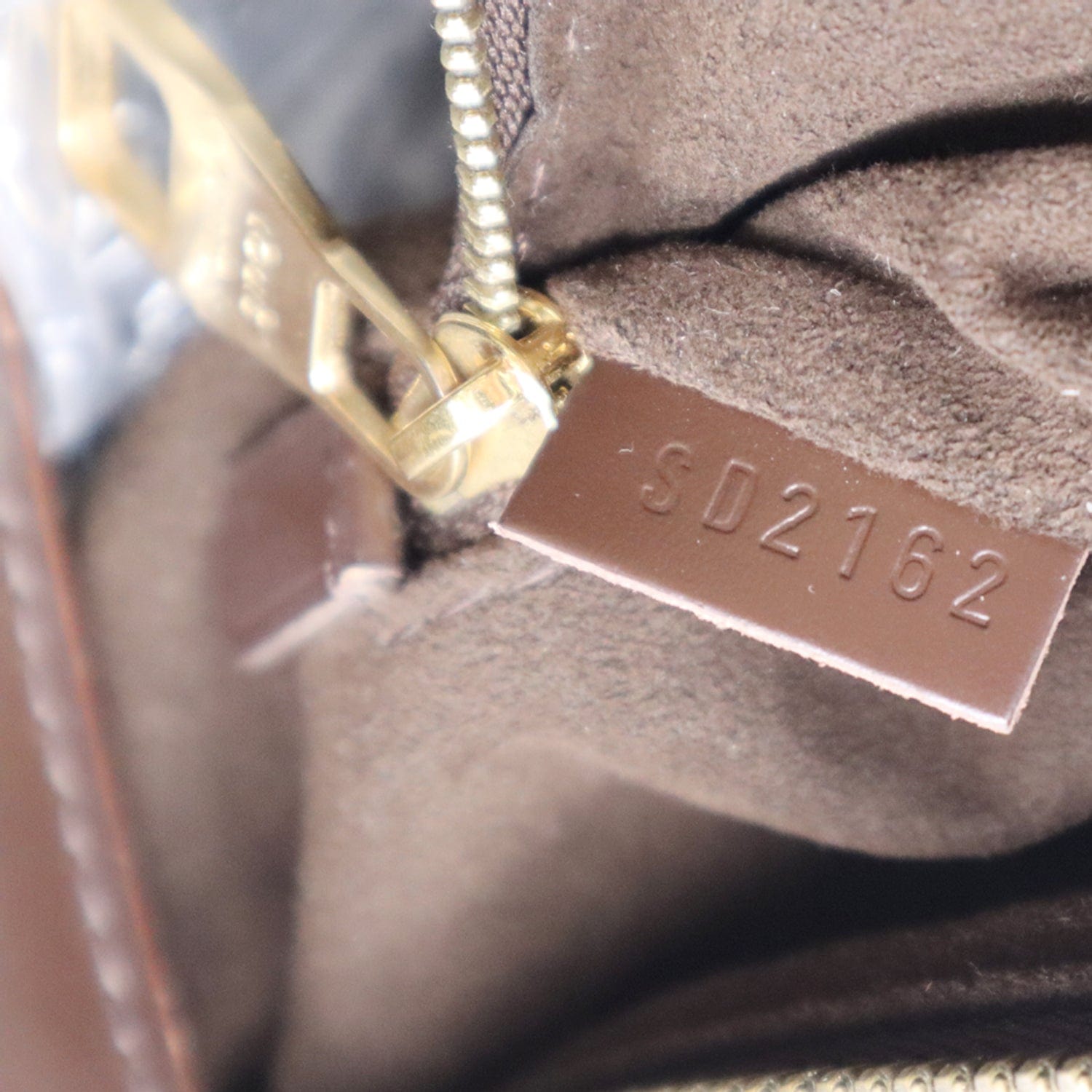LOUIS VUITTON Portobello Damier Ebene Shoulder Bag Brown