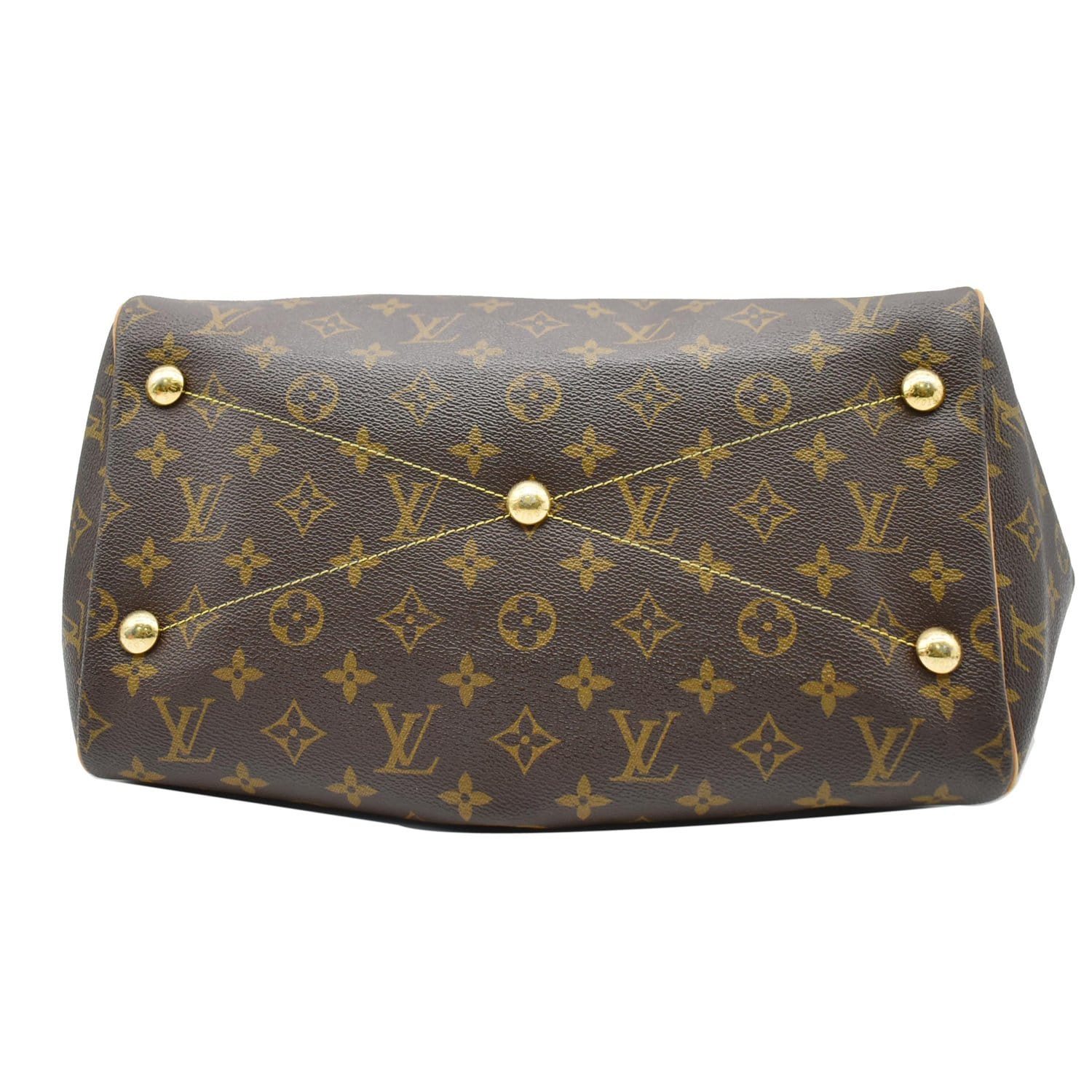 LOUIS VUITTON Tivoli GM Monogram Canvas Shoulder Bag Brown