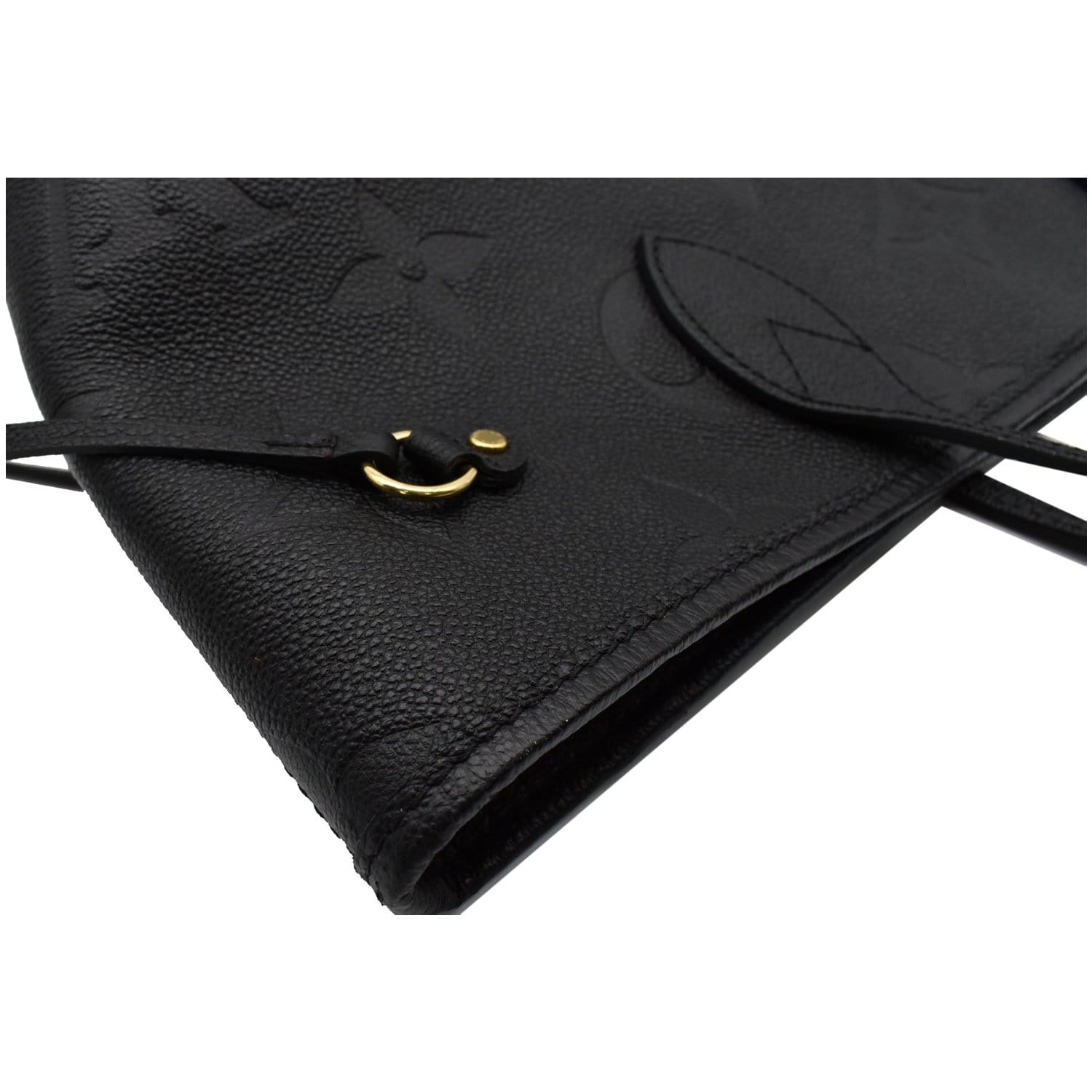 LOUIS VUITTON Neverfull MM Monogram Empreinte Tote Bag Black