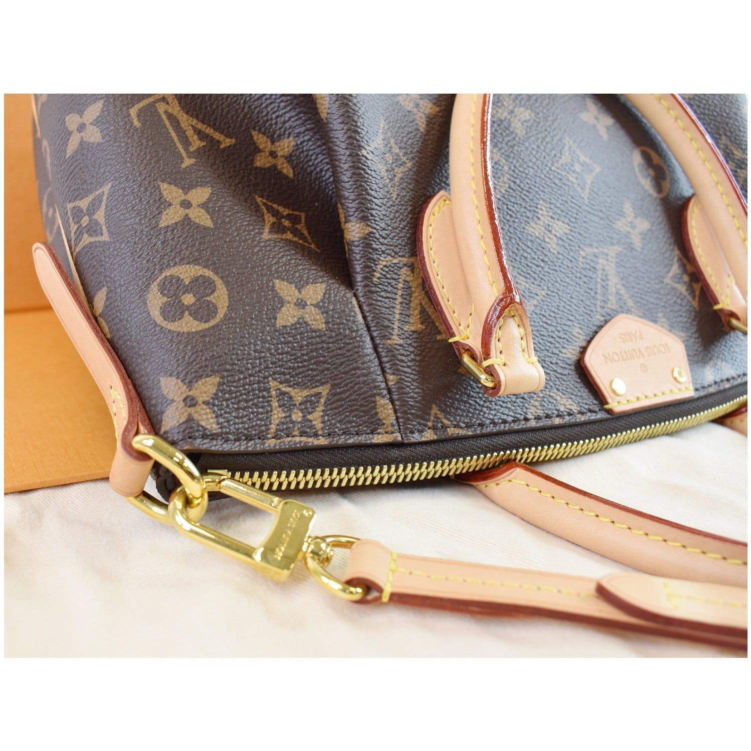 LOUIS VUITTON Turenne PM Monogram Canvas Shoulder Bag Brown