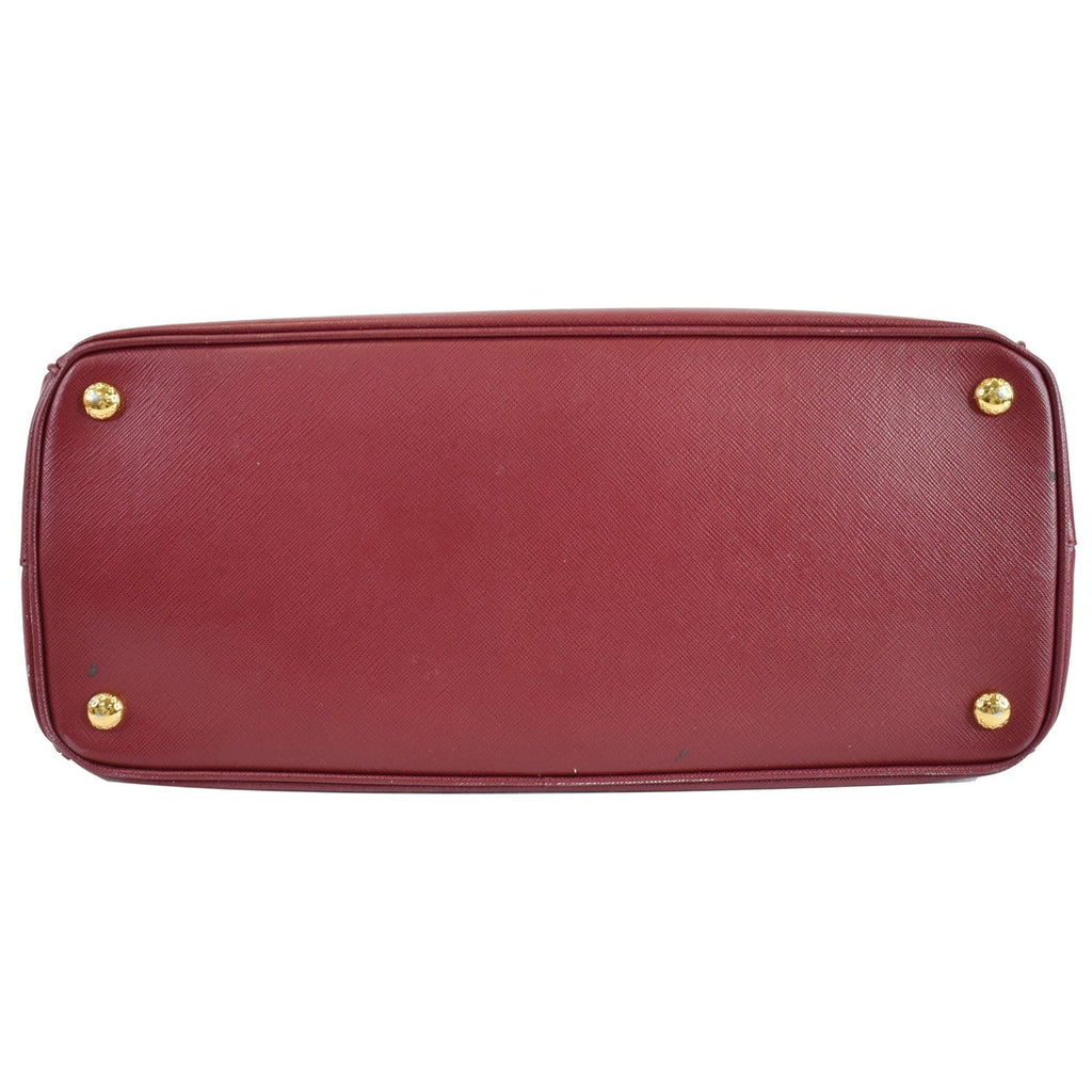 PRADA Lux Large Saffiano Leather Tote Bag Red
