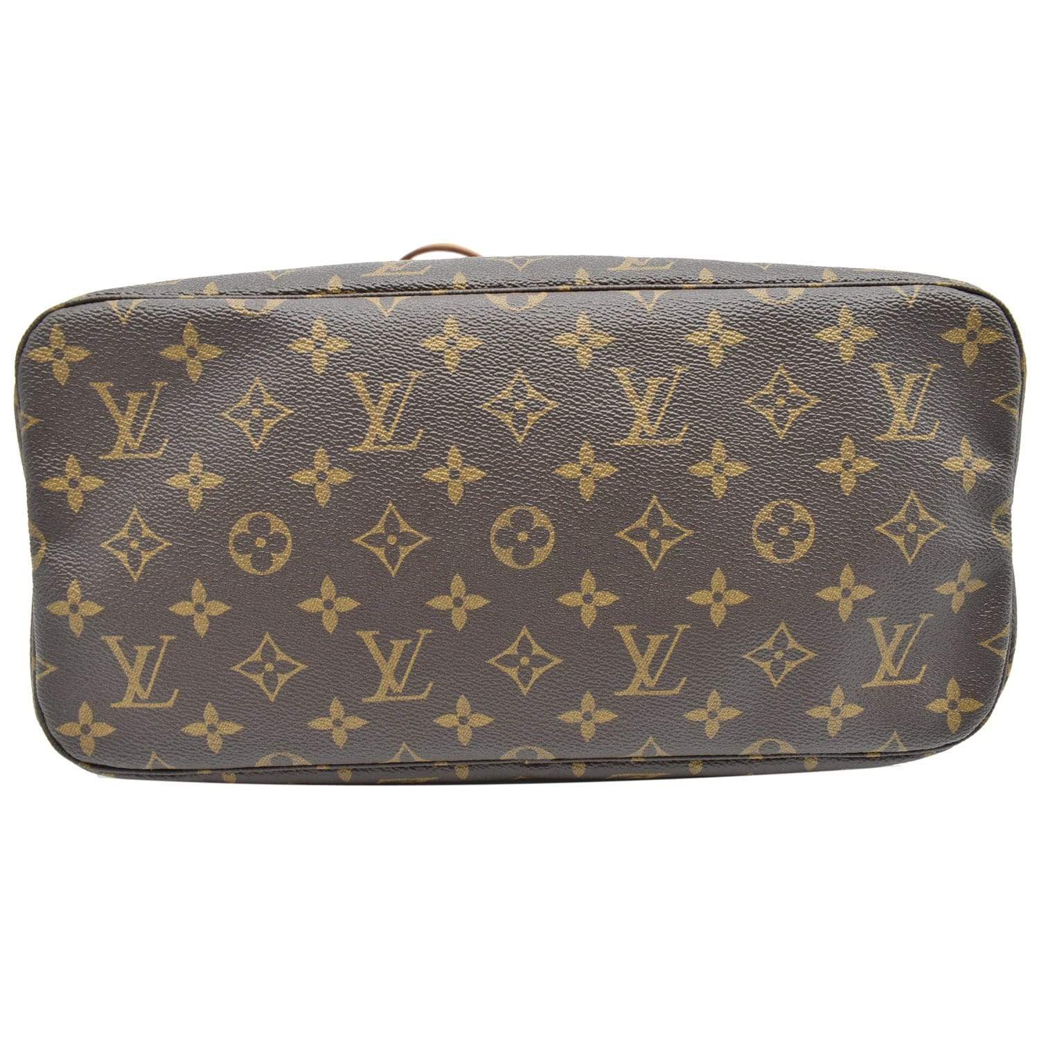 LOUIS VUITTON Love Lock Neverfull MM Monogram Canvas Tote Bag Brown