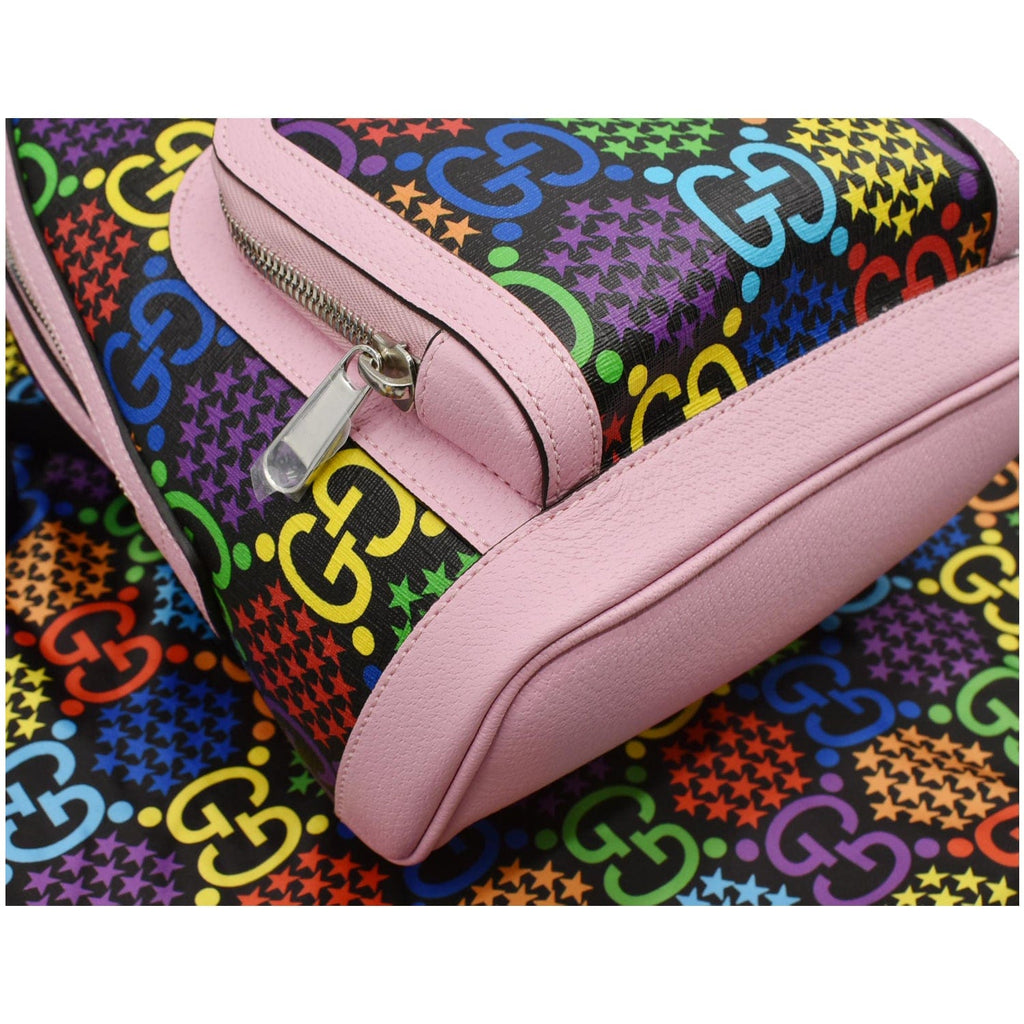 GUCCI Psychedelic GG Supreme Monogram Canvas Backpack Bag Multicolor 601296