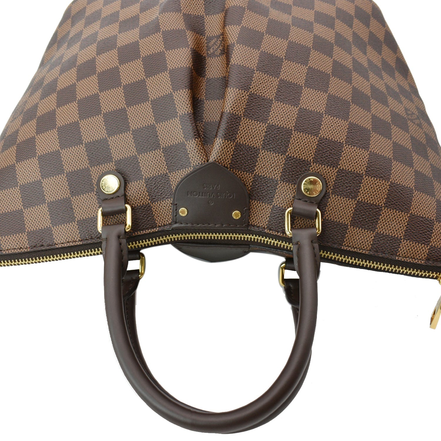 LOUIS VUITTON Siena MM Damier Ebene Shoulder Bag Brown