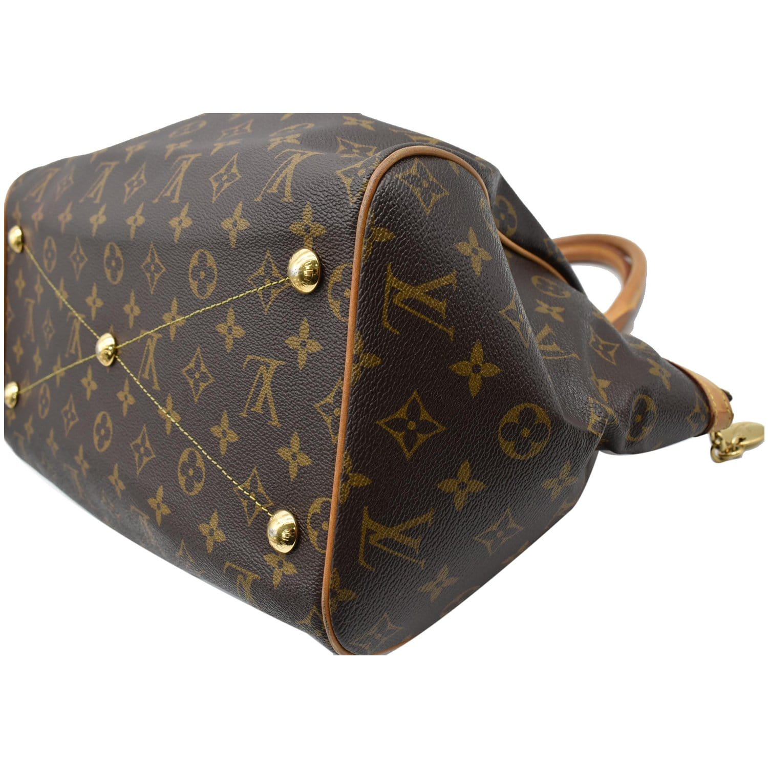 LOUIS VUITTON Tivoli GM Monogram Canvas Shoulder Bag Brown