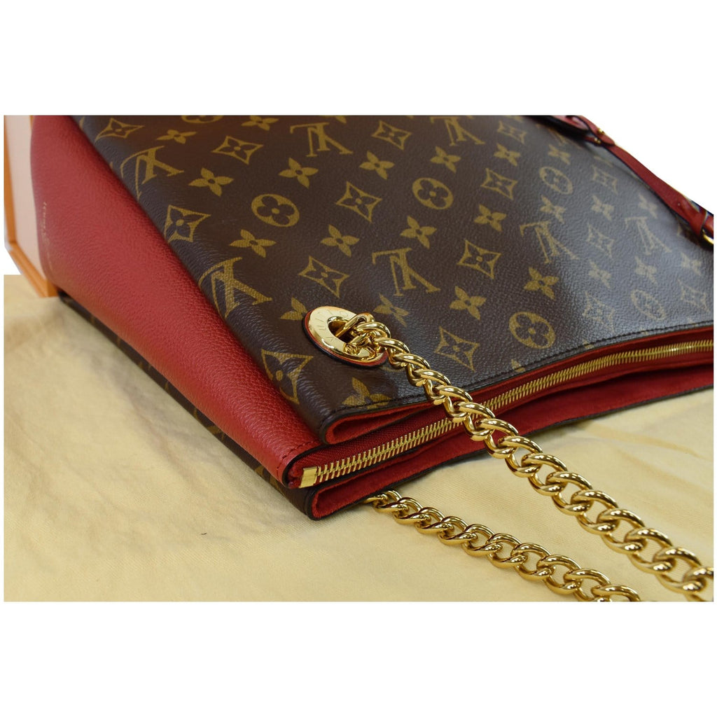 LOUIS VUITTON Surene MM Monogram Canvas Shoulder Bag Cerise
