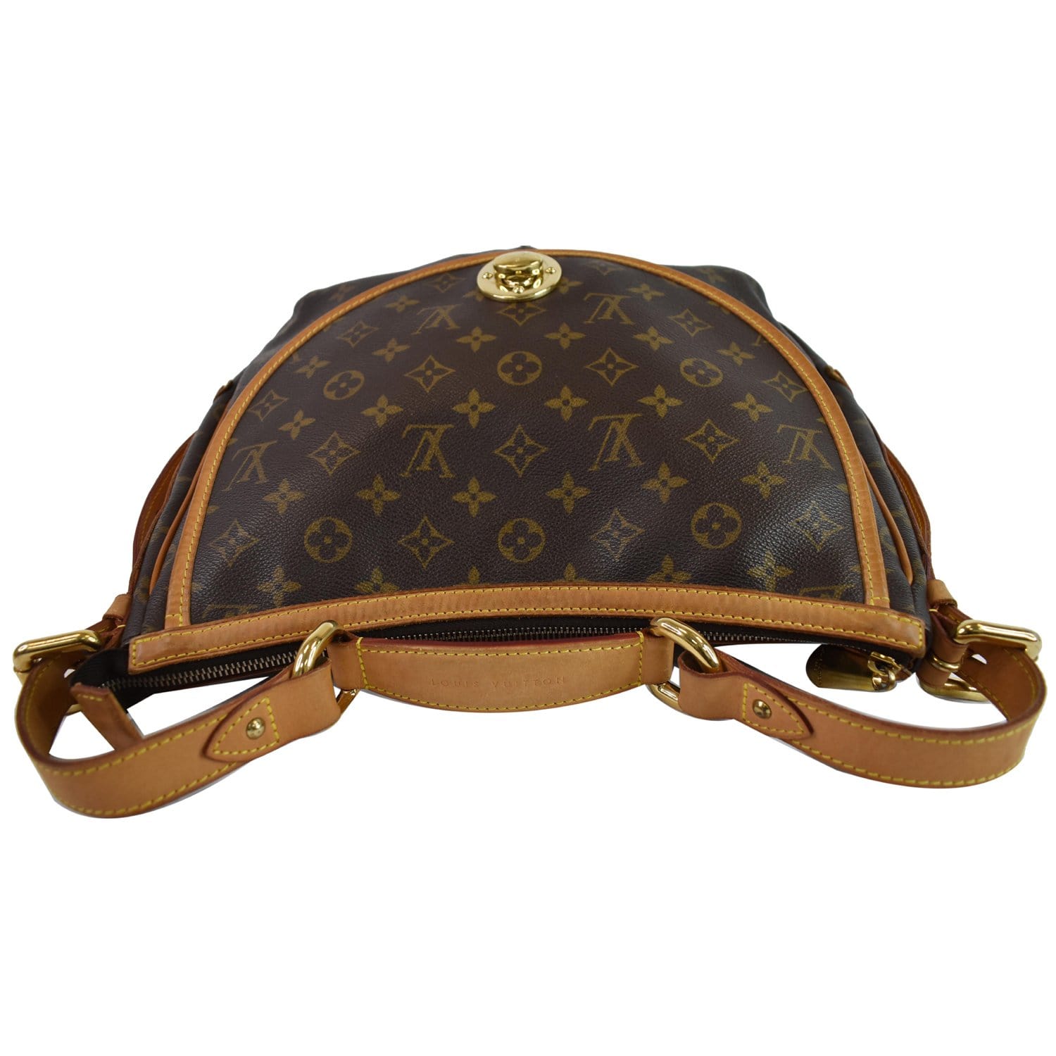 LOUIS VUITTON Tulum GM Monogram Canvas Shoulder Bag Brown