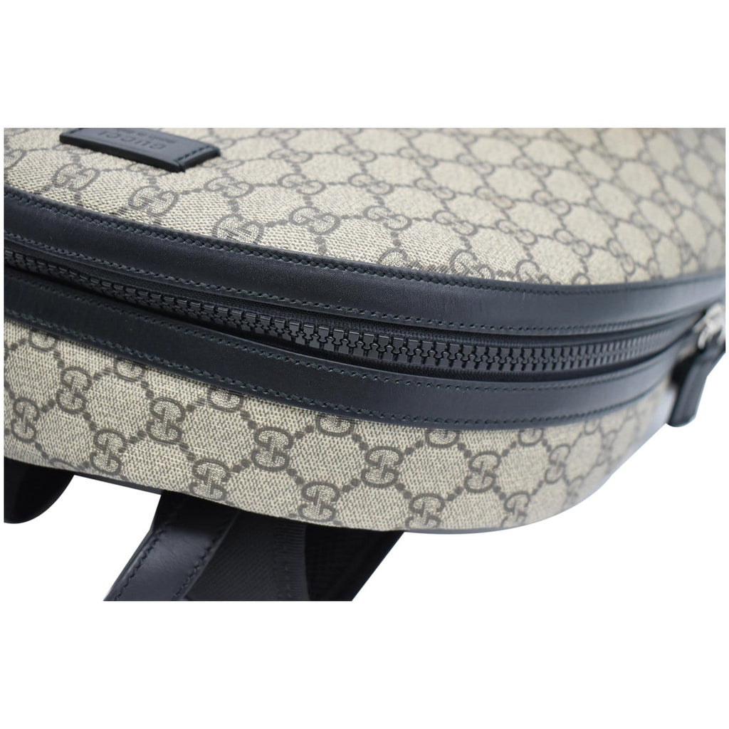 GUCCI GG Monogram Supreme Backpack Bag Beige 406370
