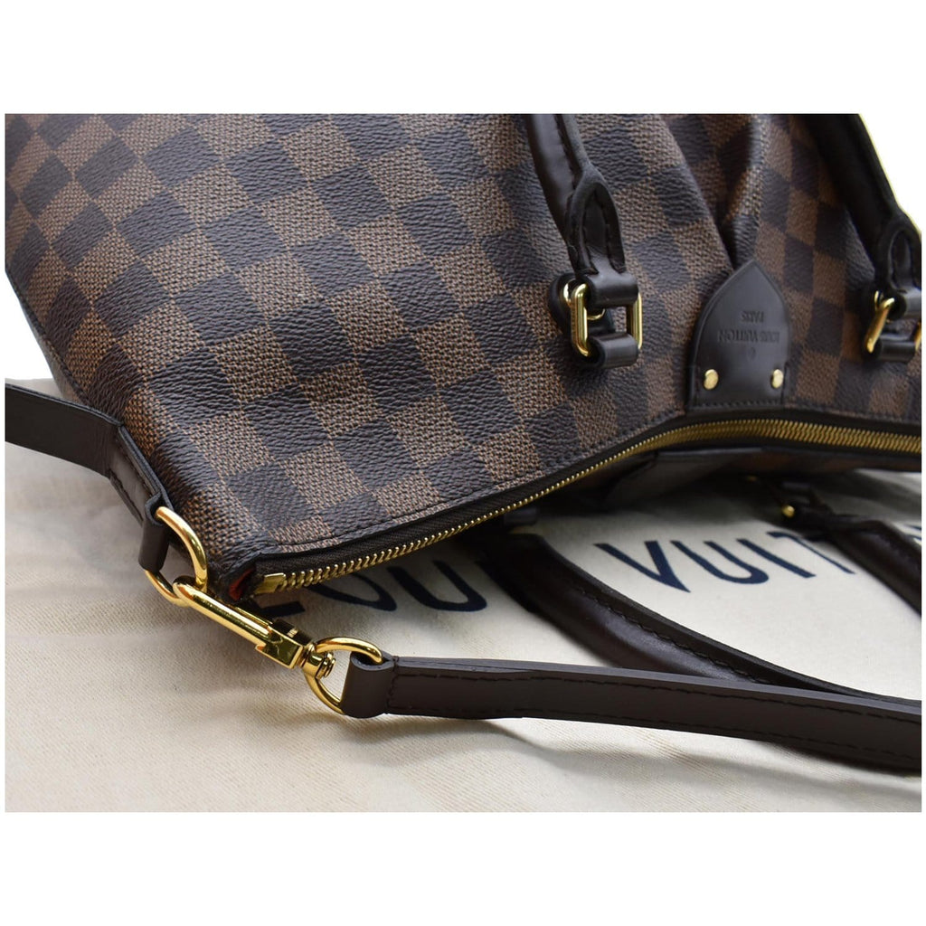 LOUIS VUITTON Siena MM Damier Ebene Shoulder Bag Brown