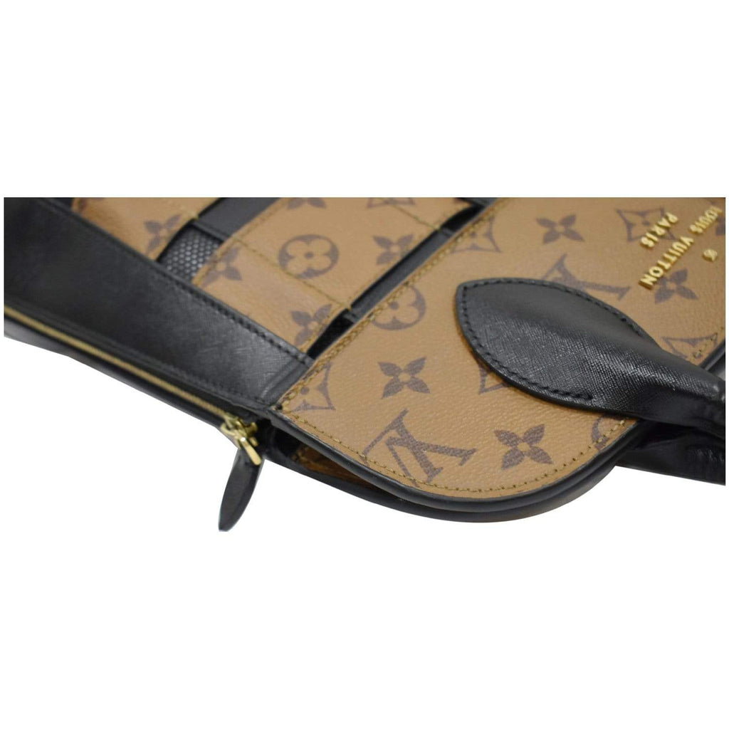 LOUIS VUITTON Tressage Reverse Monogram Tote Bag Brown