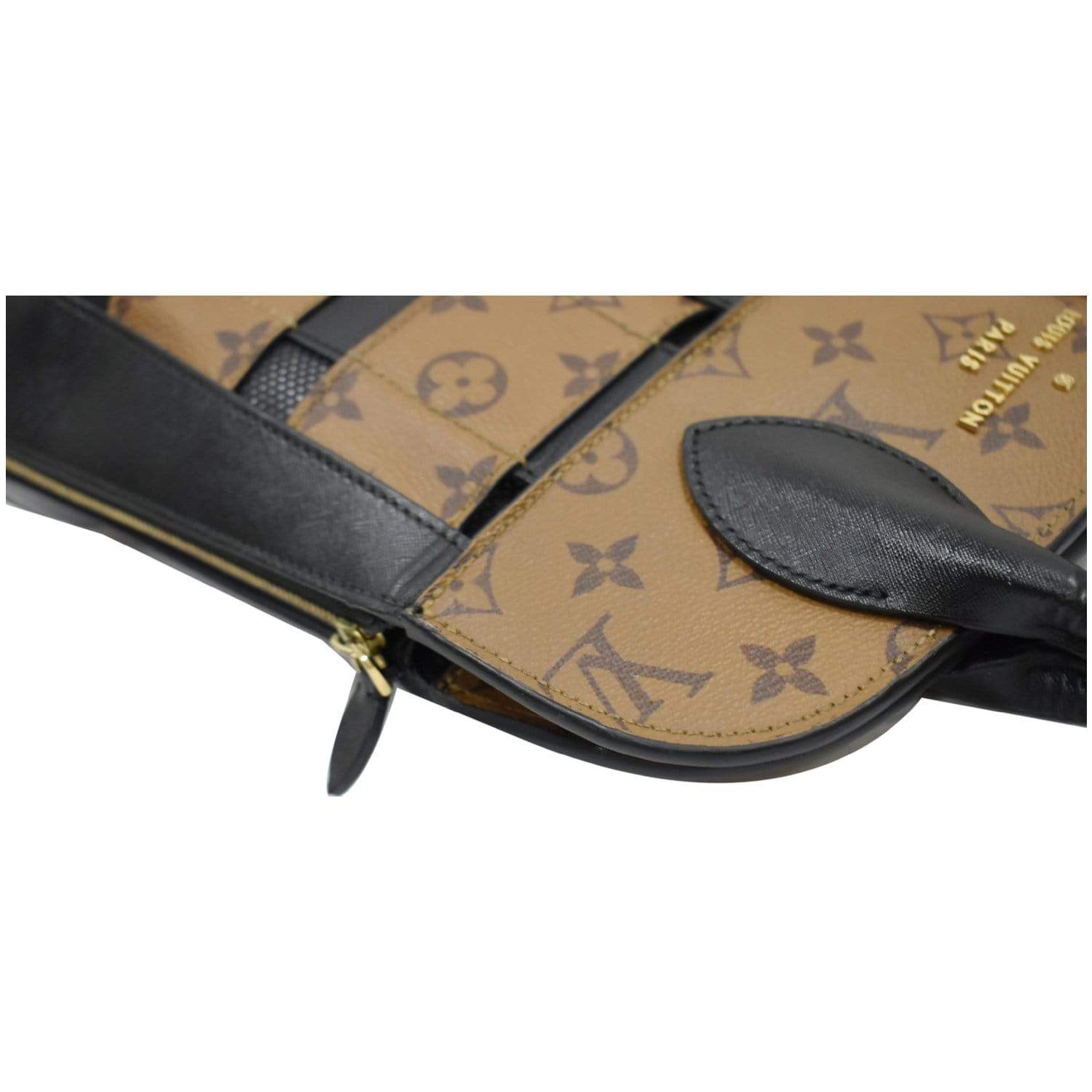 LOUIS VUITTON Tressage Reverse Monogram Tote Bag Brown