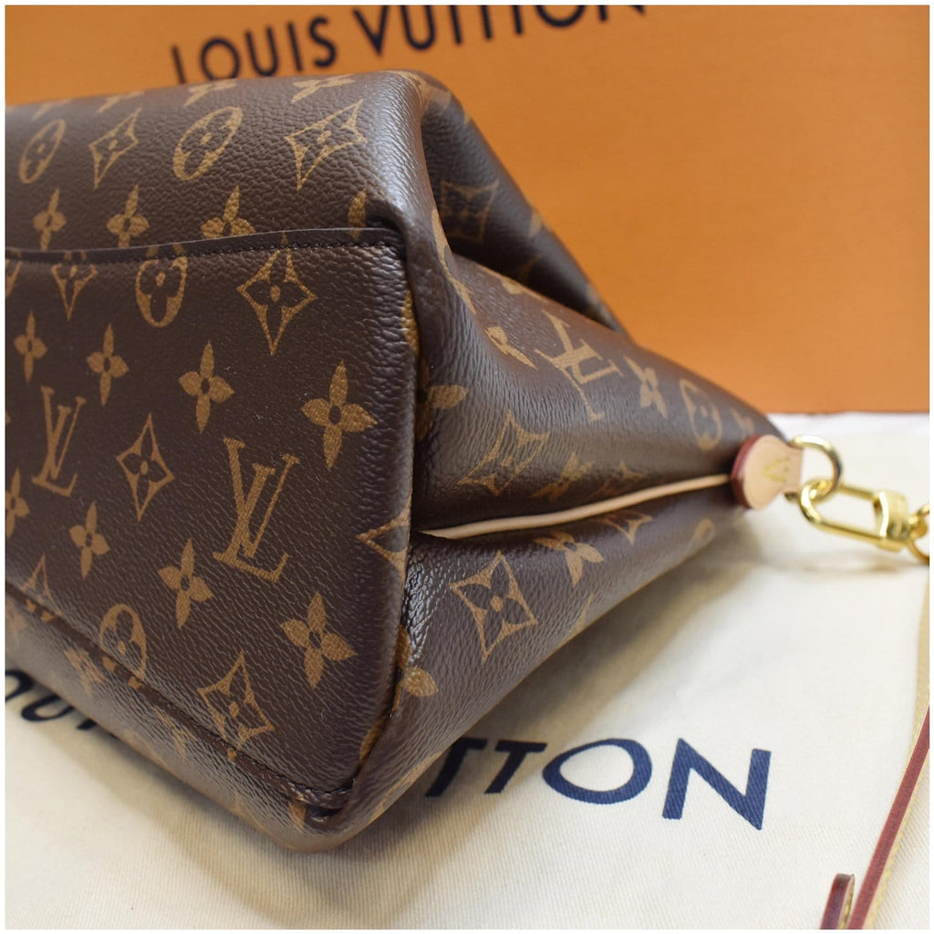 LOUIS VUITTON Rivoli PM Monogram Canvas Shoulder Bag Brown