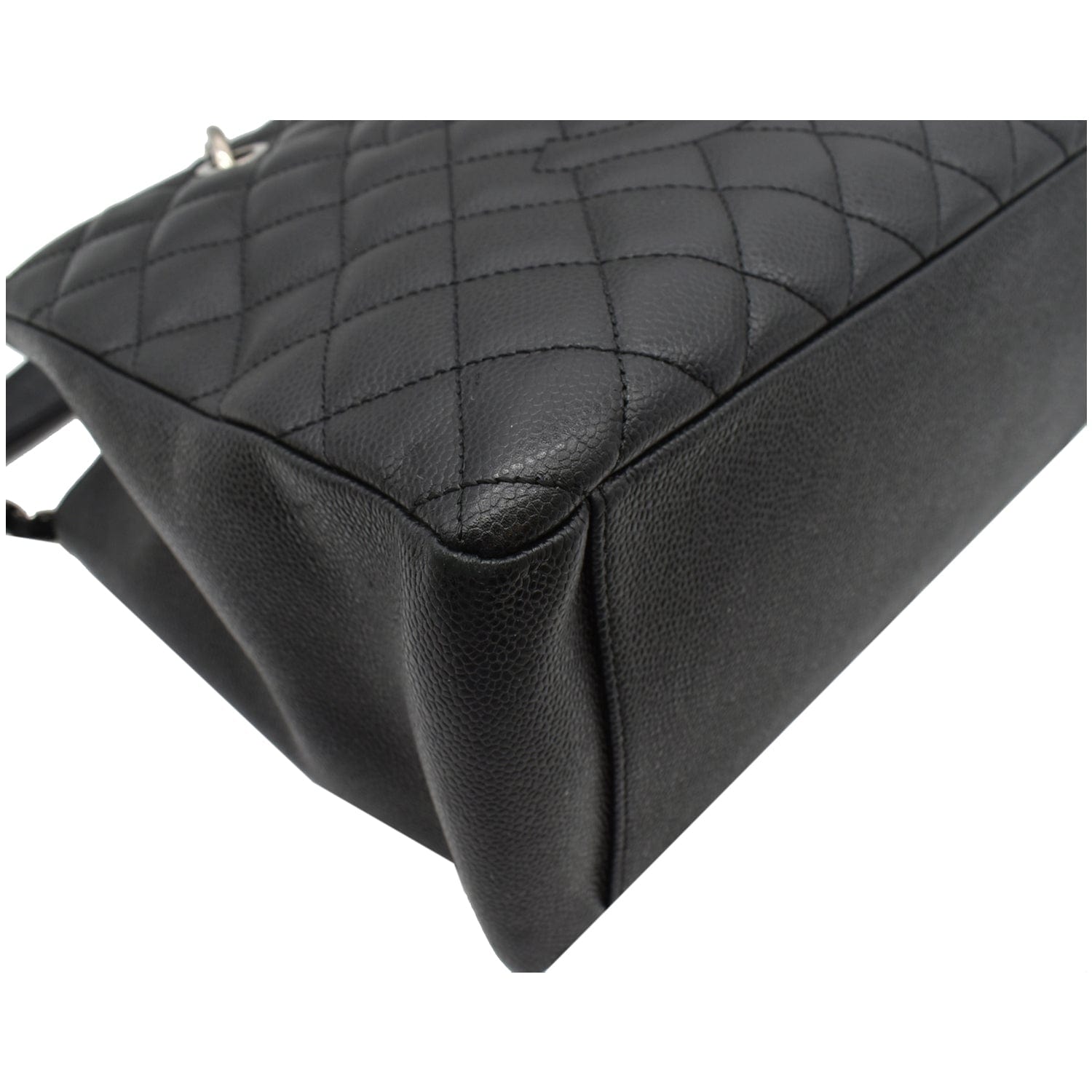 CHANEL Grand Shopping GST Caviar Leather Tote Bag Black