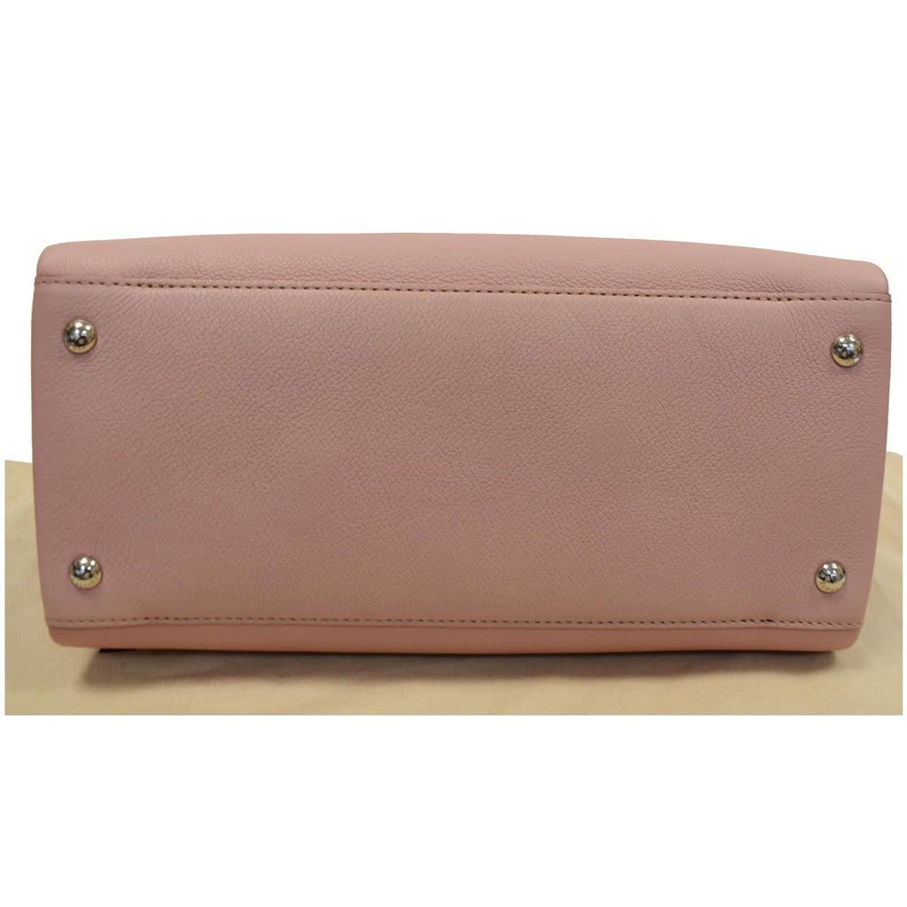 LOUIS VUITTON Lockmeto Calfskin Leather Tote Bag Rose Pink