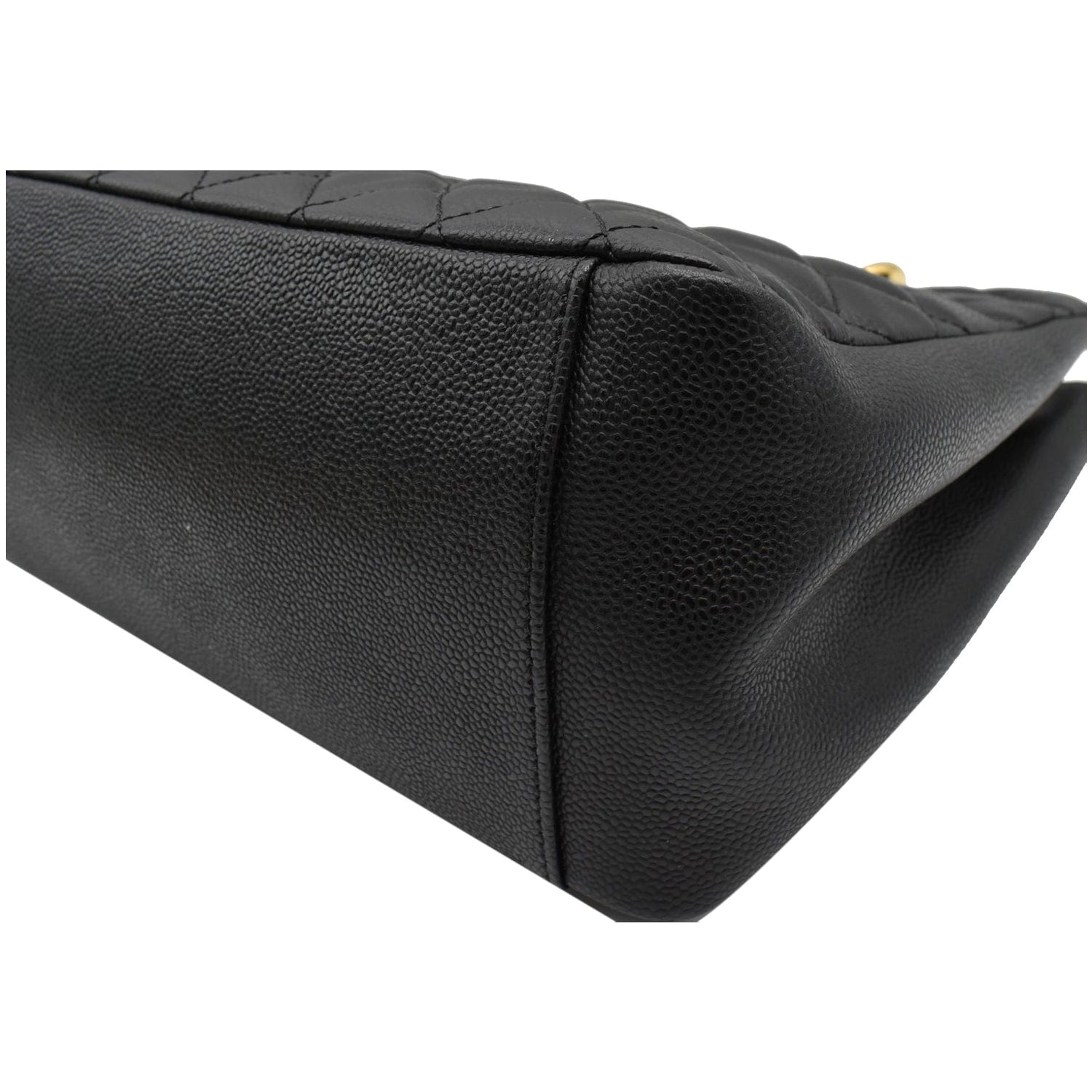 CHANEL Grand Shopping GST Caviar Leather Tote Bag Black