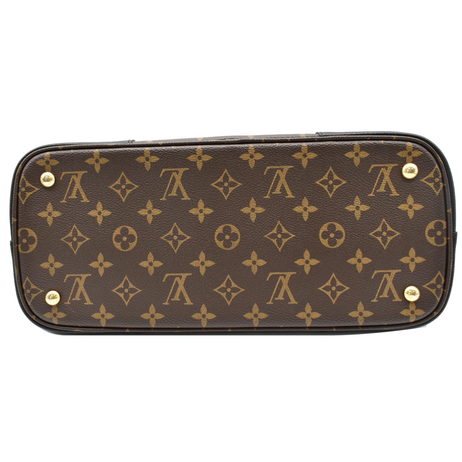 LOUIS VUITTON Flandrin Monogram Canvas Tote Shoulder Bag Brown