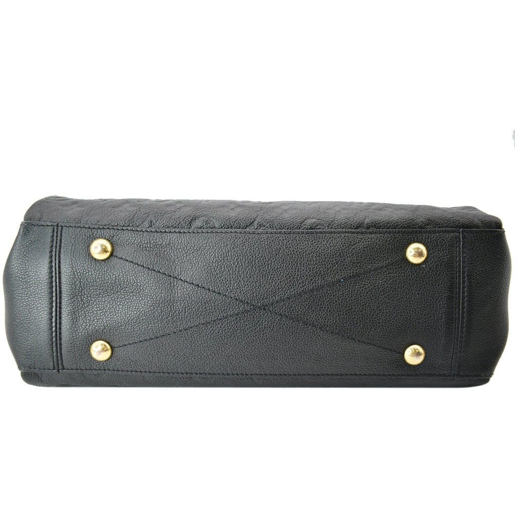 LOUIS VUITTON Surene MM Empreinte Leather Shoulder Bag Black