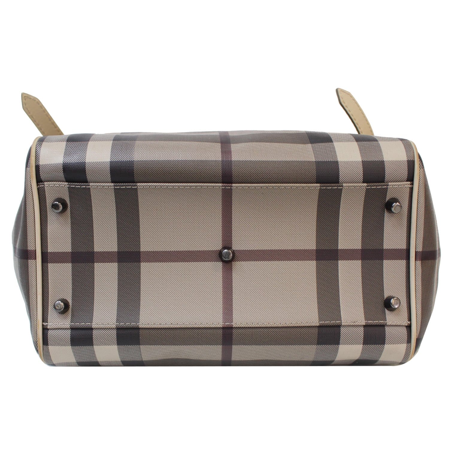 BURBERRY Canterbury Small Smoked Check Tote Bag Grey