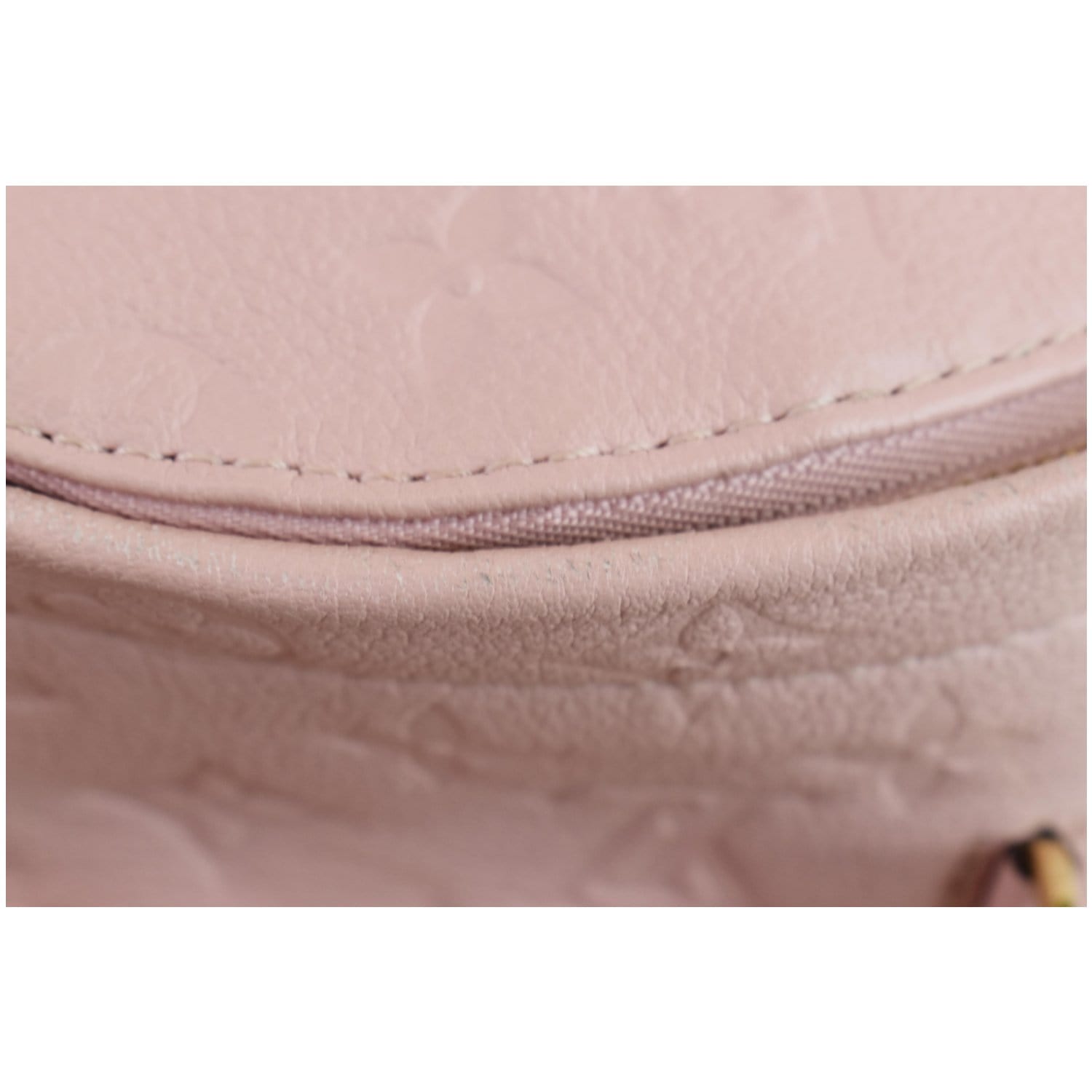 LOUIS VUITTON Sorbonne Monogram Empreinte Leather Backpack Rose Poudre